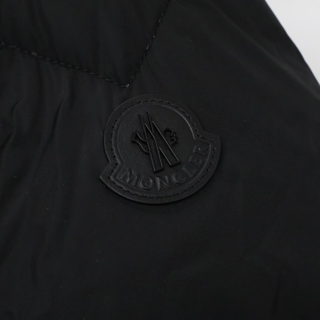 Moncler [/Domestic Regular/23 Year Made] LEO Nylon X Leather Switching Down Jacket 3 blackUsed