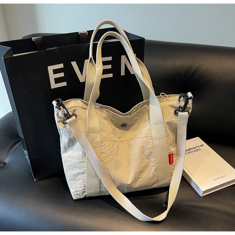 

Холщовая сумка, новая сумка-тоут большой вместимости, универсальная для поездок на работу и учебу, сумка через плечо, сумка-мессенджер, сумка-тоут белый