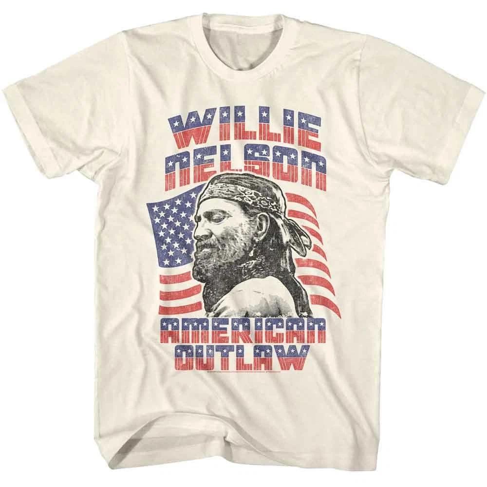 Willie Nelson Americana Outlaw Natural Music Shirt 140