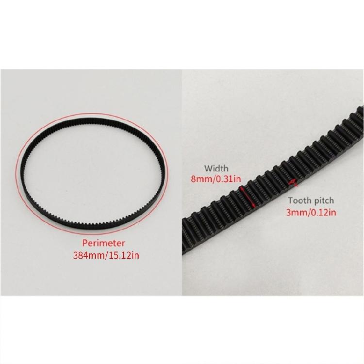 128 Tooth 384mm Length Bread Maker Belt Rubber Bread Machine Drive Belt Kitchen Appliance Accessories Enduring