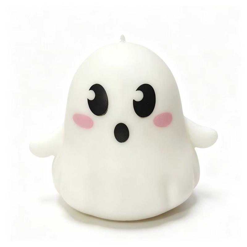 Cute Ghost Fidget Squeezable Toy With Soft Touch And Stress Relief Perfect For Desk Decor Halloween Gifts And Daily Use