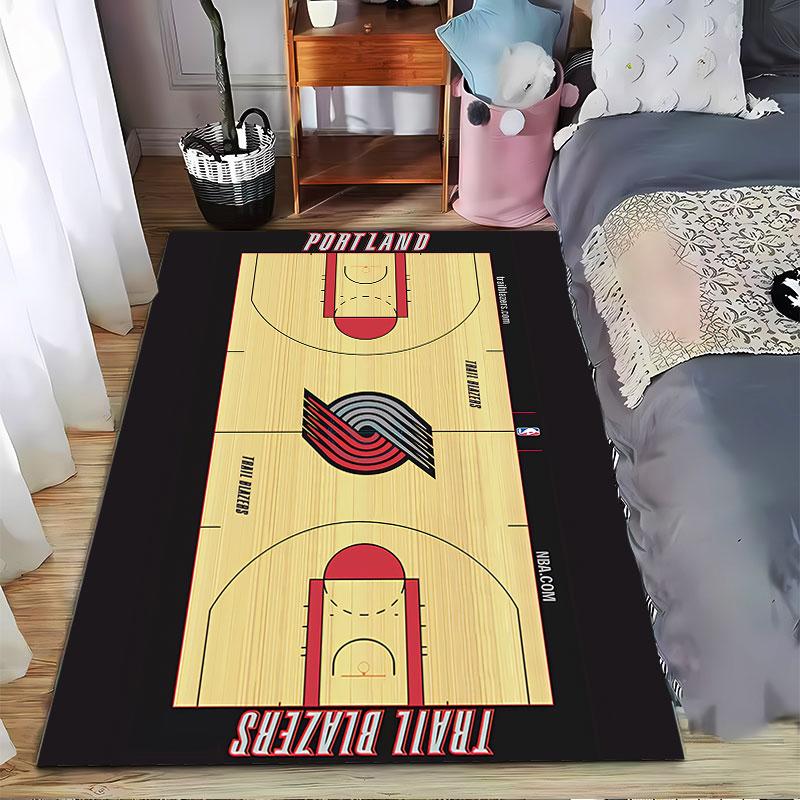 Portland Trail Blazers Court Rug Suitable As a Non-slip Mat for the Living Room or Bedroom Sofa