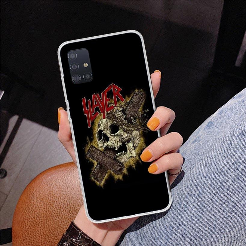 Slayer Heavy Metal Rock Band Phone Case For Samsung Galaxy A52 A32 A22 A12 A51 A31 A50S A30S A20S A10S Note 20 Ultra 10 Plus S10