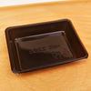 DINGYE Disposable Black Square Plastic Sauce Dishes
