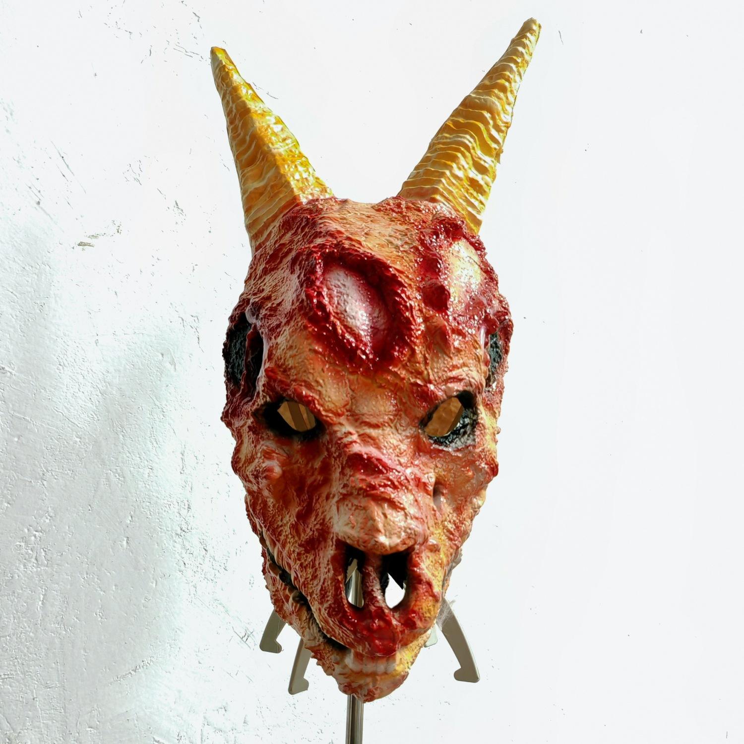 Halloween horror costume props zombie sheep head mask film and television animal costume headgear Sheep s head