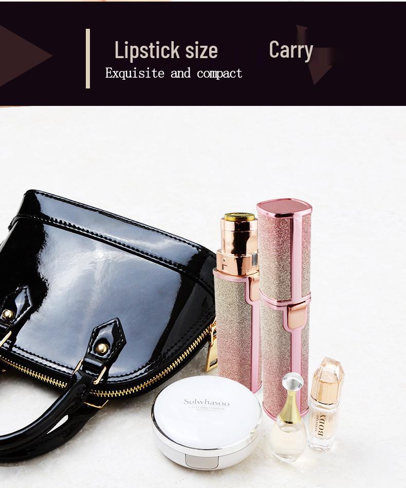 Japanese USB Lipstick Eyebrow and Body Trimmer: 2-in-1 Electric Painless Epilator