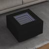 LED Coffee Table, Black, 60x60x40 Cm