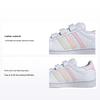 Originals Superstar Comfortable Versatile Shock Absorbing Durable Low-Top Kids Sneakers Kids Sneakers White IF3573