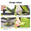 Vegetable Chopper Stainless Steel Mandoline Slicer for Julienne Dicing Multifunctional Meal Preparation Tool