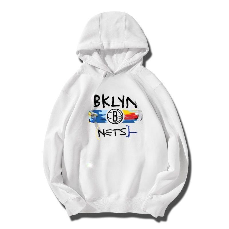 Brooklyn Nets City Edition Tištěná Mikina Mikina Pánská Dámská Módní Značkový Design Pulovr Pánské Fleecové Mikiny