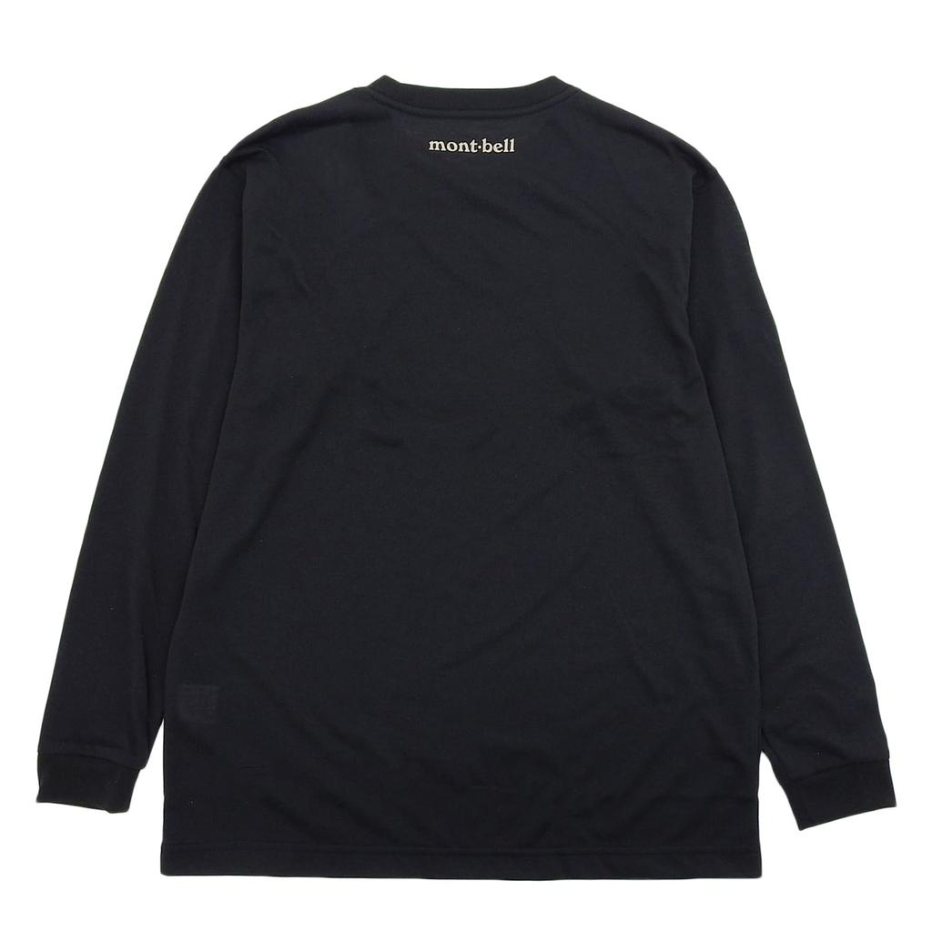 Mont-bell Montabear Face Wic. Long Sleeve T-shirt Men's Women's Black 1114773