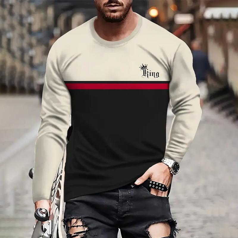 

Мужская осенняя новая футболка с длинным рукавом и 3D-цифровым принтом Spell Color с круглым вырезом, мужская спортивная футболка для бега, топы-пуловеры 6XL хаки