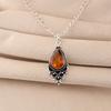 Citrine Gemstone 925 Sterling Silver Handmade Jewelry Pretty Pendant 1.5" For Wife PP-70-5
