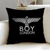 classic fashion brand BOY LONDON Cushion Cover Soft & Easy-Wash Pillow Case – Versatile for Couch, Bed, Travel and Office