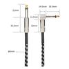 Melinoa Guitar Standard Plug Cable, 3m, Single/L, 6.35mm