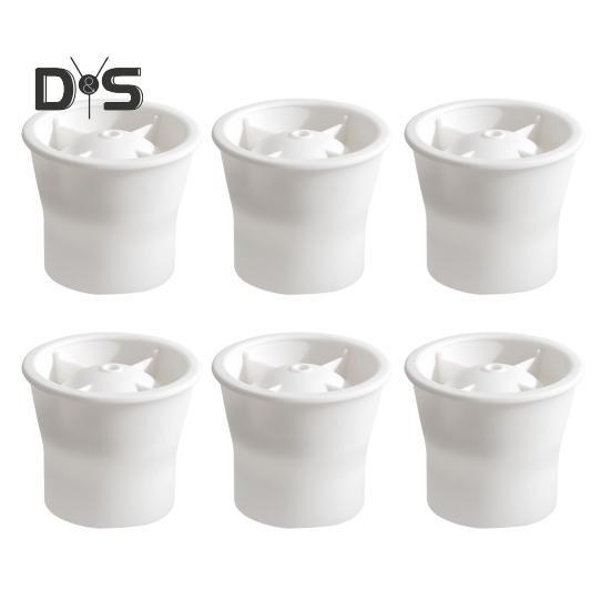 

6 шт. Форма для льда силиконовая сферическая форма для льда пищевая легкосъемная форма для кубиков льда с крышками штабелируемые сферические льдогенераторы белый