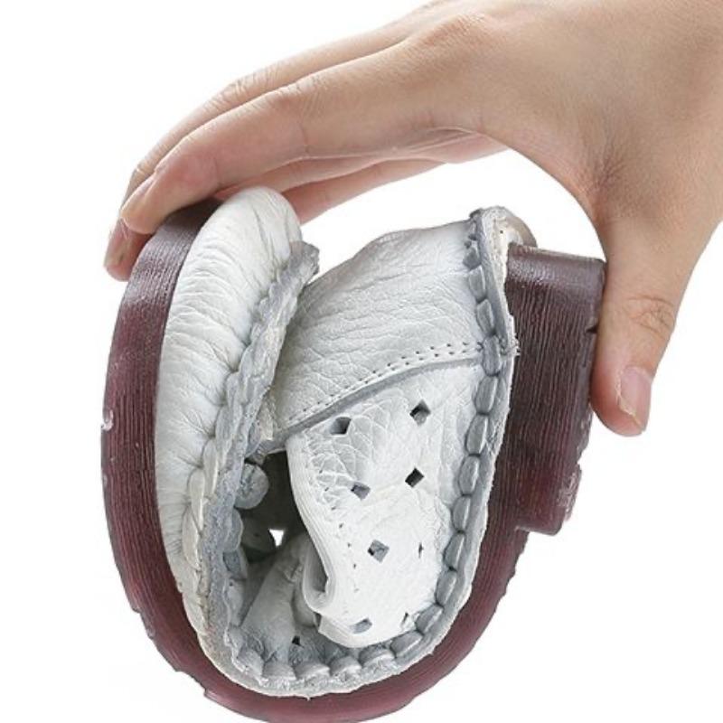 Jaro Léto Boty z pravé kůže Dámské Baleríny Drobné kytičky Měkké Módní značkové Ploché Boty z hovězí kůže Černá Bílá Žlutá Červená Plus Size 41