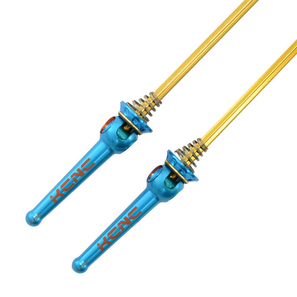 KCNC Grooving QR Road Titanium Axle Hub SK2177 Skewer, Blue, KQR05-001BL,