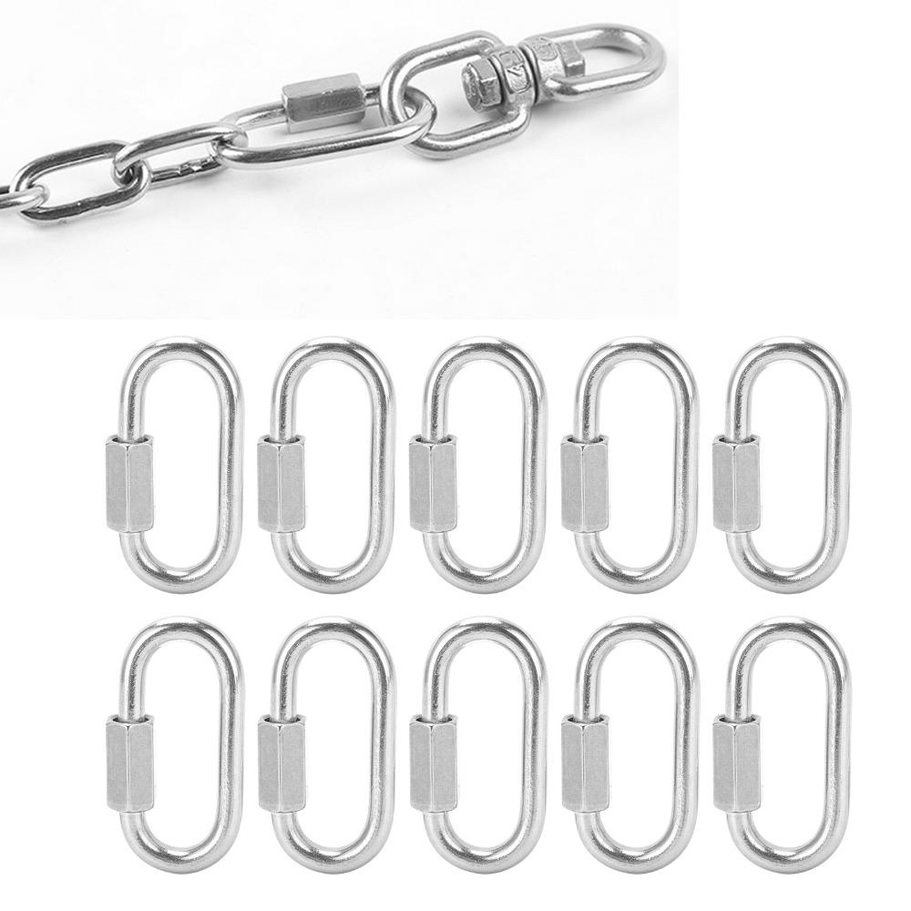 10pcs Locking Threaded Quick Link Connector M5 Thread Size Locking Chain Connector  DIY Projects
