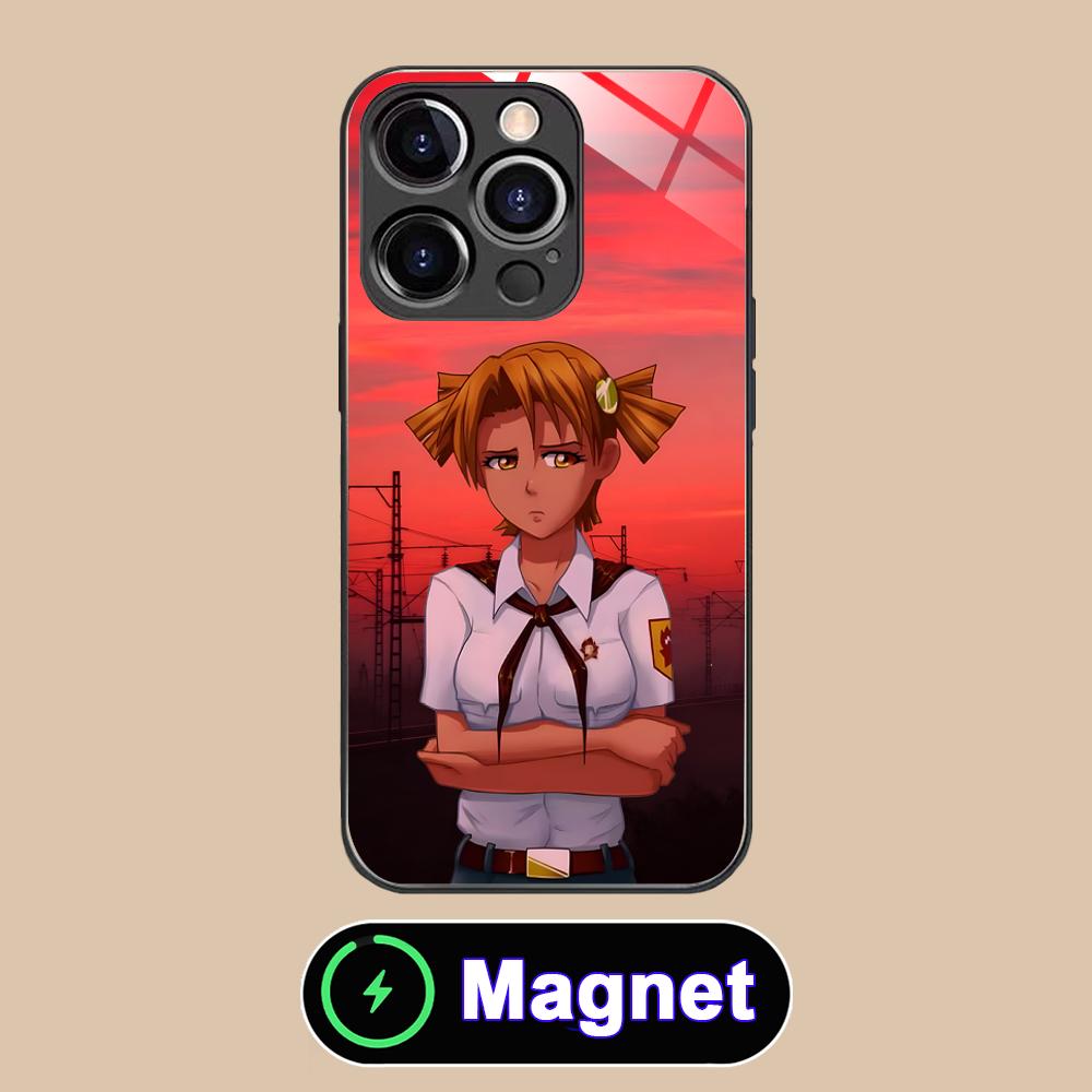 

Вечное Лето Алиса Стеклянный Чехол для Телефона MagSafe для iPhone 17 16 15 14 13 12 11 Air Pro Max Plus Mini Цветной Чехол iPhone 11 Pro Max
