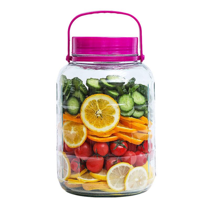 Large Capacity Sealed Glass Jar: Perfect for Wine, Kimchi, Pickling, and Brewing