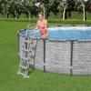 Bestway Escalera de Piscina Flowclear de 4 Peldaños, 122 cm