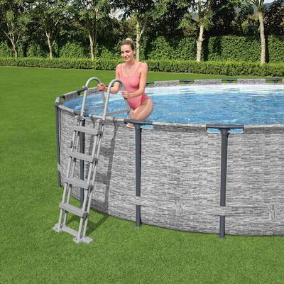 Bestway Escalera de Piscina Flowclear de 4 Peldaños, 122 cm
