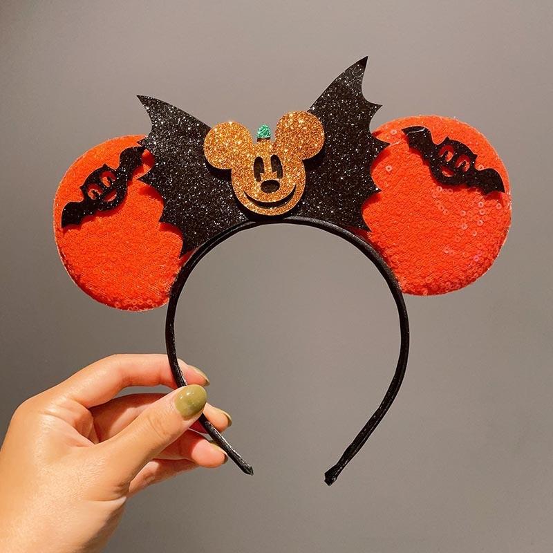 Halloween Cat Ears Pumpkin Spider Headband Hair Clip Cosplay Performance Party