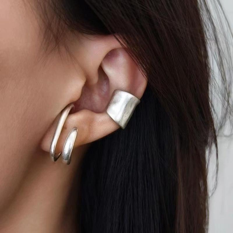 Mode Retro Damen Ohrklemme Ohrring Klassisch C-Form Trendige Earcuff Ohrringe Mädchen Geschenk Einfacher Täglicher Schmuck