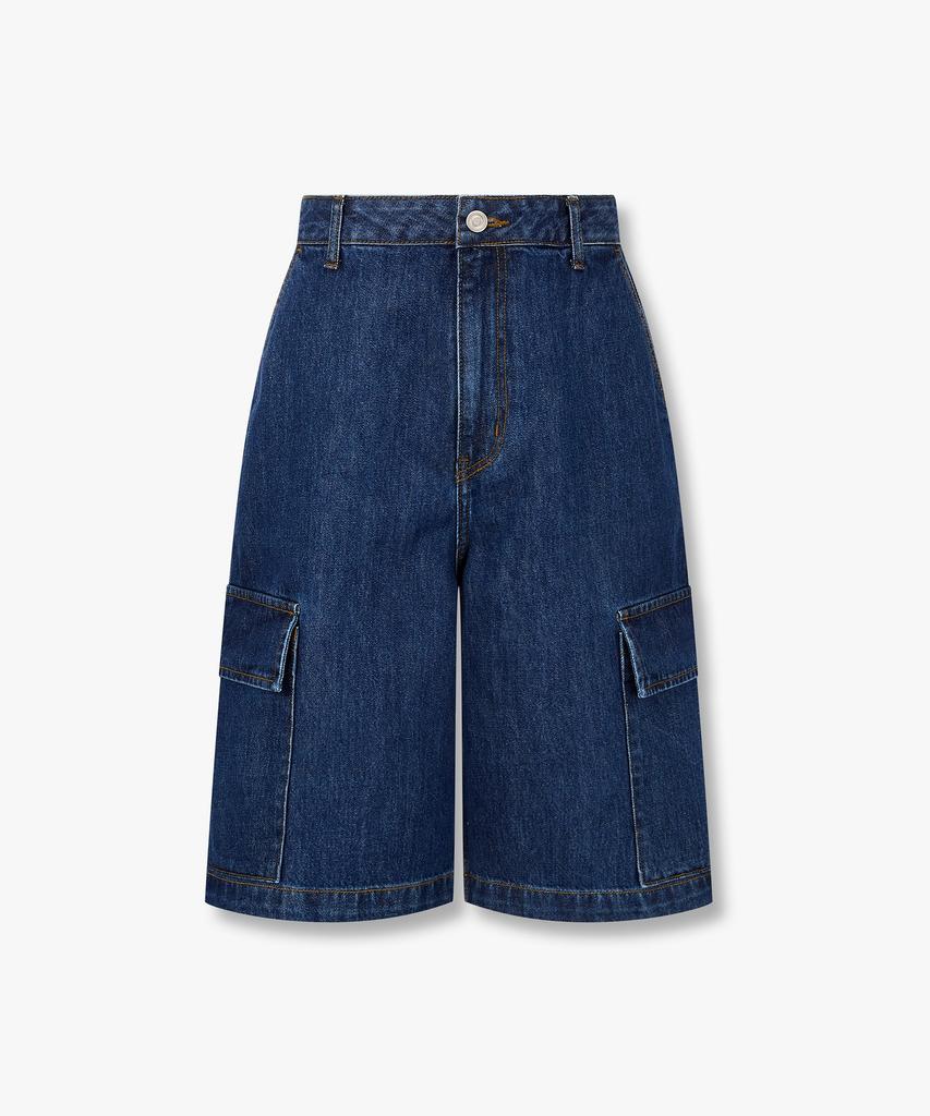 STUDIO TOMBOY [Men] Bermuda Cargo Denim Pants_Dark Blue 9156262323