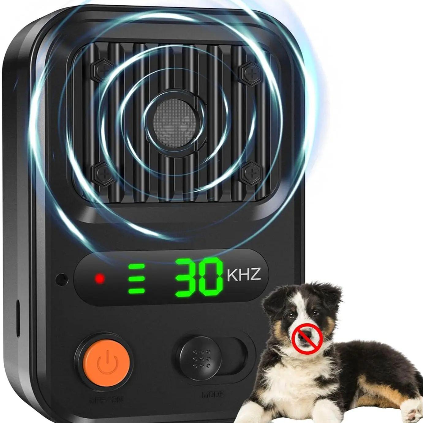 

Автоматические устройства для отпугивания лая собак с 3 уровнями, перезаряжаемый собачий глушитель, ультразвуковой отпугиватель лая чёрный