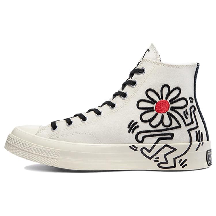 Keith Haring x Converse Chuck 70 High Tops Egret White Egret Black Red Men s 171858C EU 35