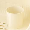 PP Plastic Desktop Dish Bowl Drying Rack with Drain Tray Cup Hanger Kitchen Organizer for Plates Spoons Storage