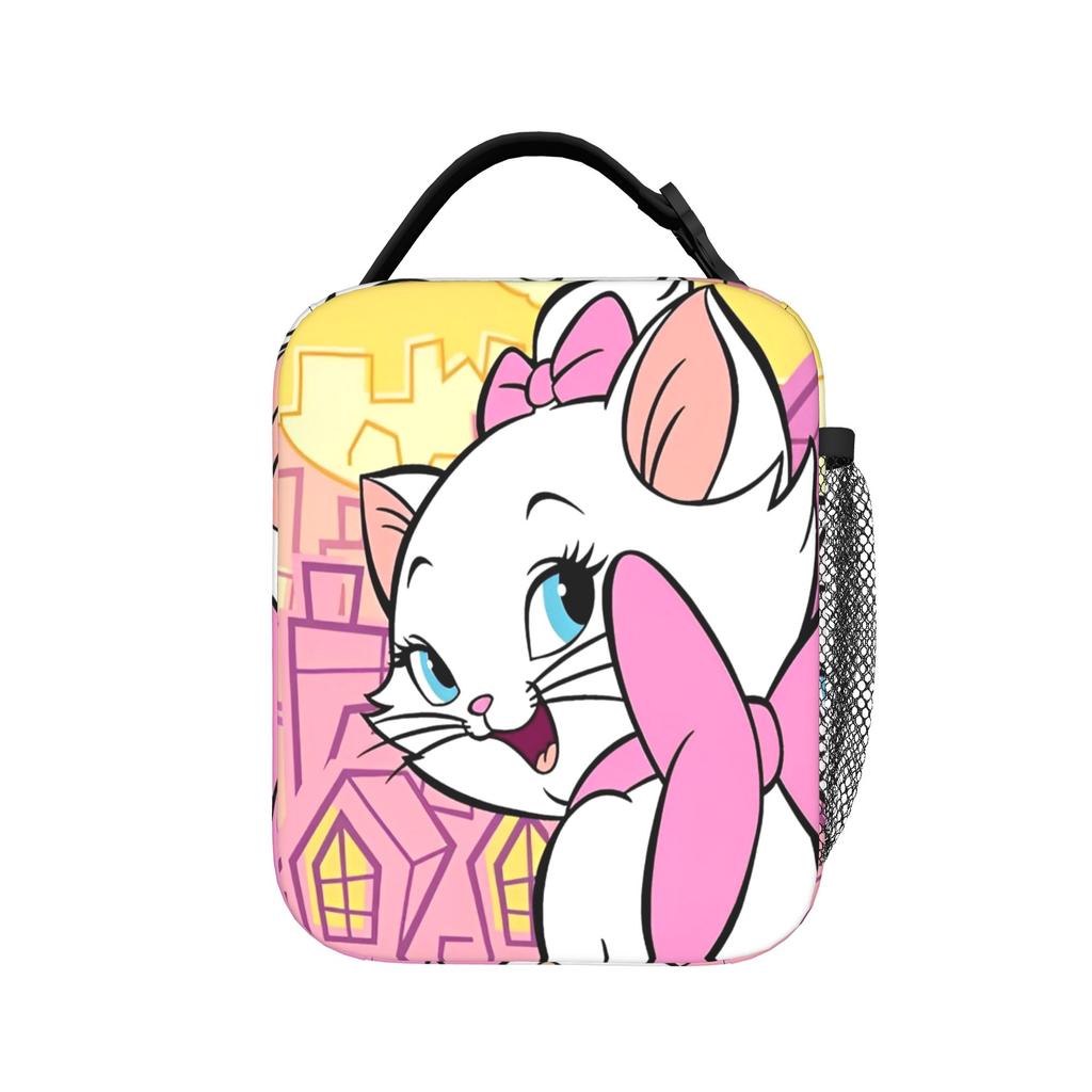 Maries Cat Insulated Lunch Bags Thermal Bag Reusable,Lunch Container Leakproof Lunch Box Tote Bento Pouch Office Picnic