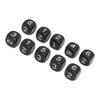 20PCS 6 Sided Number Dice Plastic 16mm Round Corner Polyhedral Dice Set for Numeral Teaching Board Games Black