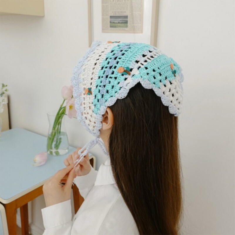 Women s Kerchief Floral Embroidery Colorway Bandana