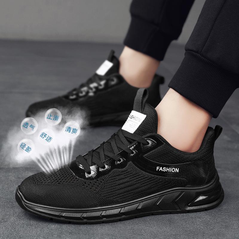 Men's Shoes, Sports Shoes, Men's Soft Soles 2025 New Summer Mesh Shoes, Korean Version of Trendy Breathable Running Casual Shoes