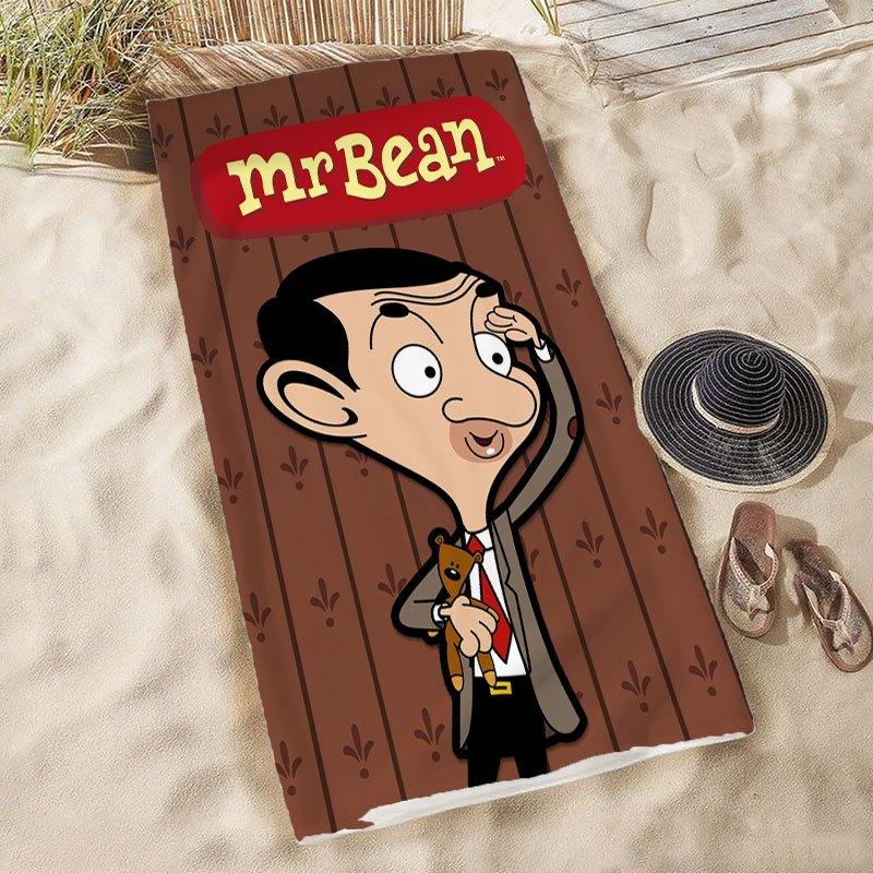 1 pz M-Mr. Asciugamano da Spiaggia Cartoon Fagiolo Microfibra Morbido Asciugatura Rapida Stampa Orsetto Teddy Asciugamano da Bagno per Bambini & Fan Nuoto Outdoor