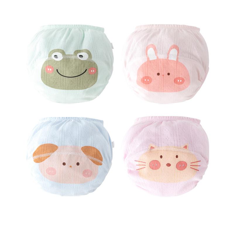 

25-30 кг детские тренировочные брюки класса А из хлопка, летние, дышащие, моющиеся, марлевые подгузники для девочек, детские подгузники-трусы M