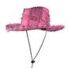 European and American Retro Western Cowboy Hat Sunscreen Sunshade Big Eaves Hat Men's and Women's Outdoor Mountaineering Cowboy Hat Hiking Jazz Hat