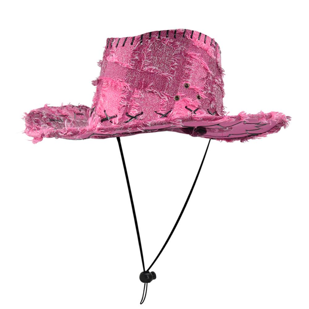 European and American Retro Western Cowboy Hat Sunscreen Sunshade Big Eaves Hat Men's and Women's Outdoor Mountaineering Cowboy Hat Hiking Jazz Hat