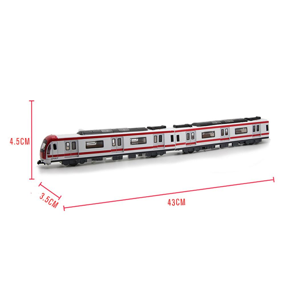 1/87 G1001 High-speed Metro Train Pull Back Connection Vehicle Model Kids Vehicle Children's Toy
