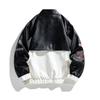 Removable Motorcycle Jacket Men Women Retro Americana Biker Style Oversized Zip-Up Riding Coat
