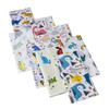 1 Set Beautiful Flower Printed Patchwork Cloth Elegant Eye-catching Fabric Sewing Cloth for Home