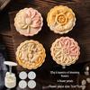 Mid-Autumn Mooncake Press - Flower Ice Skin Mold for Pastry & Mung Bean Cake