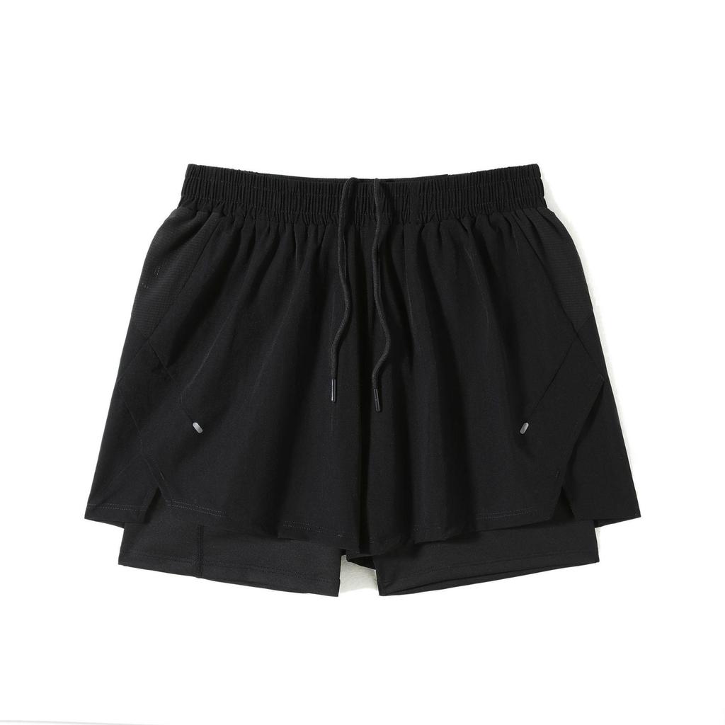 Men's Quick-Dry Marathon Running Shorts with Liner – Double-Layer, Three-Point Design, Phone Pocket