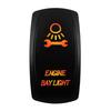 12V-24V Orange Led Rocker Switch Waterproof 20A Amber Light SPST DPDT Toggle Key for Car Boat ATV Camper Motorhome Auto Machine Switches4
