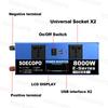 8000W Solar System DC12V/24V to 110V/220V Off-Grid Inverter System 100A Controller 300W Panel for Home RV Camping CE Certified
