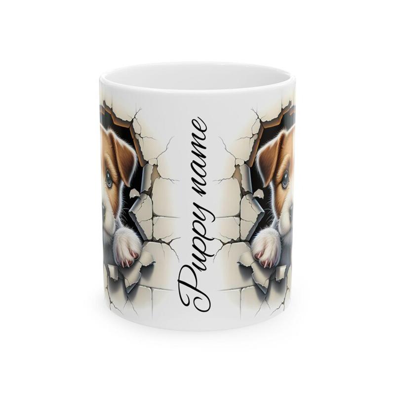 Individuelle Haustier-Namens-Tasse 11oz Personalisierte Keramik-Kaffeetasse mit dem Namen & Foto Ihres Hundes/Ihrer Katze Anpassbares Geschenk für Tierliebhaber
