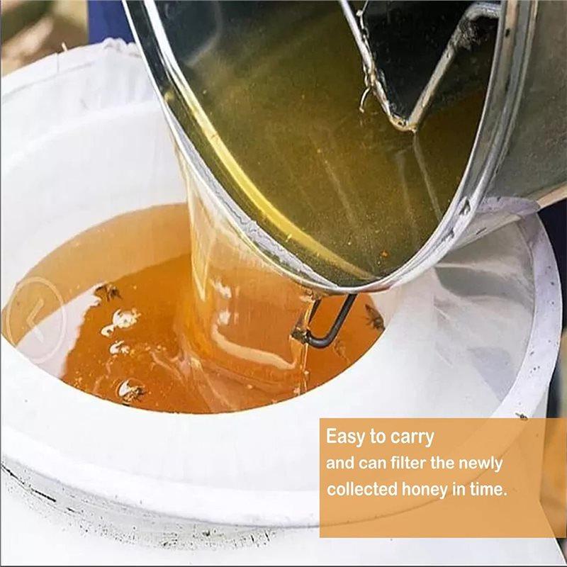 ABBP-10-Pack Honey Filter Bags, Ultra-Fine Mesh Strainer Bucket Filter For Beekeeping And Kitchen Use